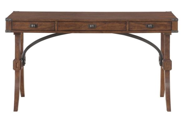 Frazier Writing Desk in Brown Cherry 1649-16 For Cheap