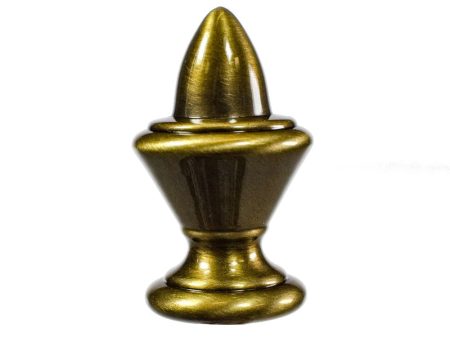 Antique Brass Acorn Lamp Finial 1 h For Discount