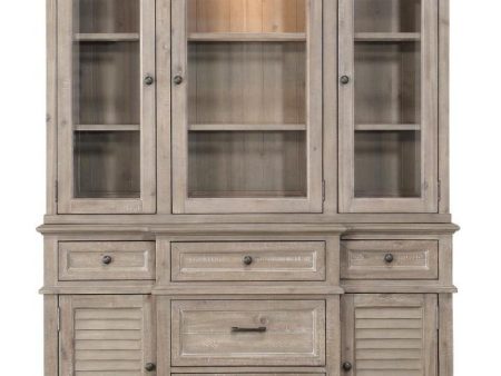 Cardano Buffet & Hutch in Light Brown 1689BR-50* Fashion