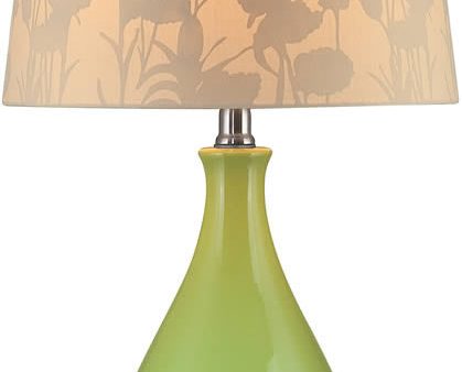 23 H Edaline Fluorescent Table Lamp Green Supply