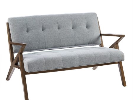 Ink+Ivy Rocket Accent Loveseat - Solid Wood, All Foam Two Deep Seat Settee Mid-Century Short Sofa - Retro Accent Loveseat For Living Room Discount