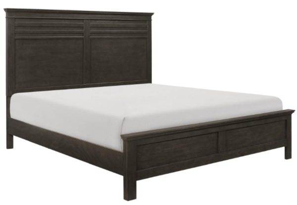 Blaire Farm Queen Panel Bed in Saddle Brown Wood 1675-1* For Cheap