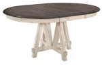 Clover Round Dining Table in White and Gray 5656-66* Online now