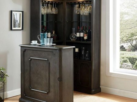 Voltaire Gray Curio Cabinet For Discount