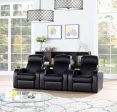 Cyrus Upholstered Recliner Home Theater Set Supply