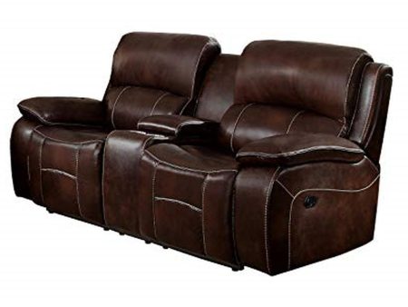 Mahala Power Double Reclining Loveseat in Brown 8200BRW-2PW For Cheap