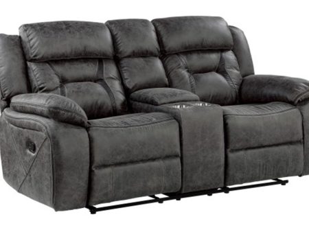 Madrona Hill Double Reclining Loveseat in Gray 9989GY-2 Online now