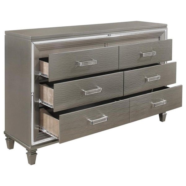 Tamsin Dresser in Silver Grey Metallic 1616-5 Supply