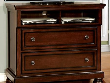 NORTHVILLE Dark Cherry Media Chest For Cheap