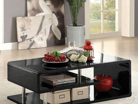 Ninove Black Chrome Coffee Table Online Hot Sale