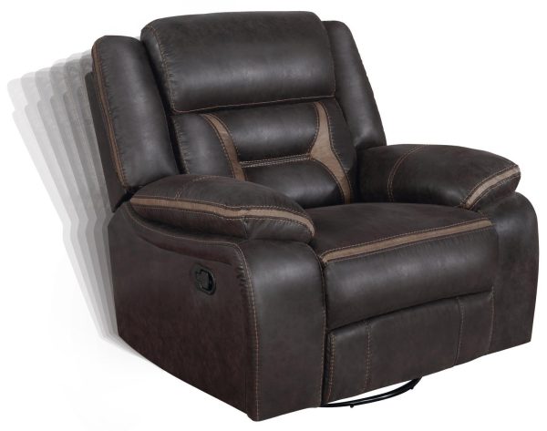 Greer Upholstered Tufted Back Glider Recliner For Sale