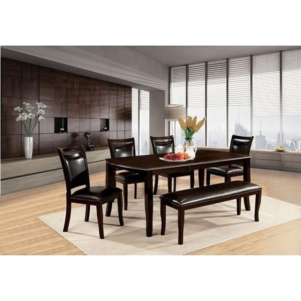 Woodside Dark Cherry Espresso Dining Table Cheap