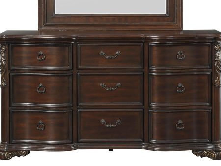 Royal Highlands 9 Drawer Dresser in Rich Cherry 1603-5 Cheap