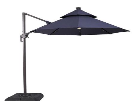 Nuti 10 Ft Round Umbrella w  LED Light + 37  Large Base Sale