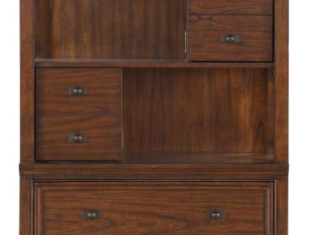 Frazier Bookcase in Brown Cherry 1649-18 For Cheap