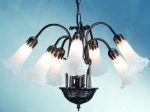 20 W 7-Light Chandelier Lily White Fashion