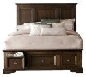 Eunice King Platform Bed with Footboard Storage in Espresso 1844KDC-1EK* Online now