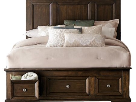 Eunice King Platform Bed with Footboard Storage in Espresso 1844KDC-1EK* Online now