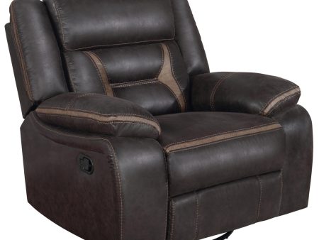 Greer Upholstered Tufted Back Glider Recliner For Sale