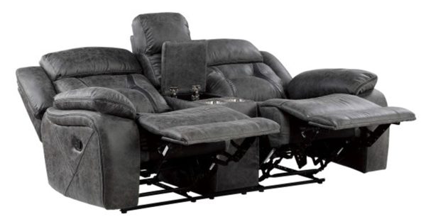 Madrona Hill Double Reclining Loveseat in Gray 9989GY-2 Online now