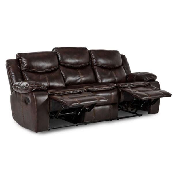 Bastrop Double Reclining Sofa in Brown 8230BRW-3 Fashion