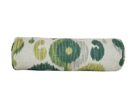 Ballard Designs Andros Ikat Pillow Cover in Vibrant Green    Available in Lumbar, Throw, Bolster, Euro Sham Pillow Cover Online Sale