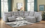 Tesoro 6pc Sectional w  Right Chaise in Mist Gray Online Hot Sale