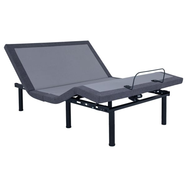 Clara California King Adjustable Bed Base Grey and Black Online Sale