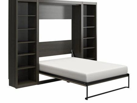 Murphy Bed with Side Storage Bookcases Fashion