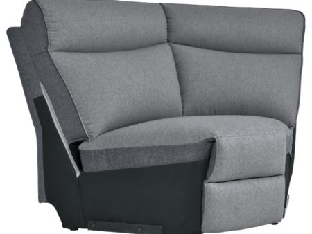 Maroni Corner Seat in Dark Gray Light Gray 8259-CR For Sale