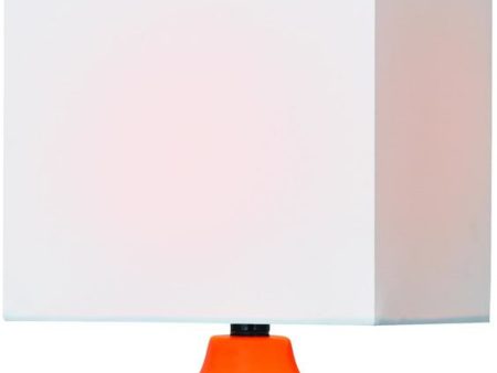 18 H Kara 1-Light Table Lamp Orange Supply