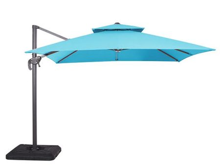 Hero 10 Ft Square Umbrella w  Double Top + 37  Large Base Online