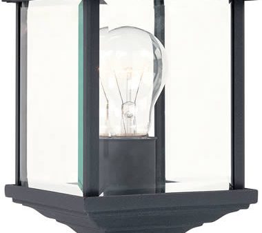 16 H Charleston 1-Light Outdoor Post Black Supply