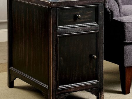 MEADOW Antique Black Side Table Online now