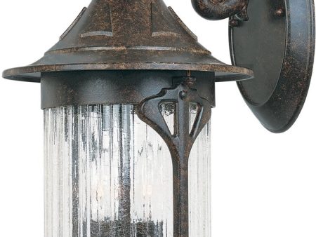 16 H Canyon Lake 3-Light Outdoor Wall Sconce Chestnut For Discount