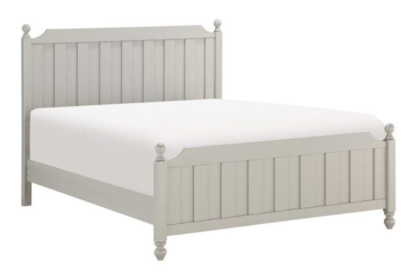 Wellsummer Full Panel Bed in Gray 1803GYF-1* For Discount