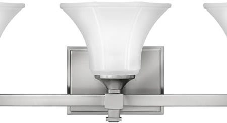 25 W Abbie 3-Light Bath Vanity Brushed Nickel Online Hot Sale