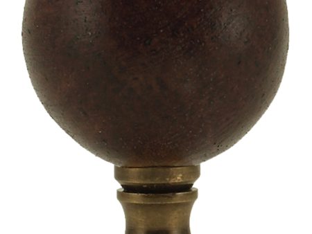 Mahogany Lamp Finial 2.40 h Hot on Sale