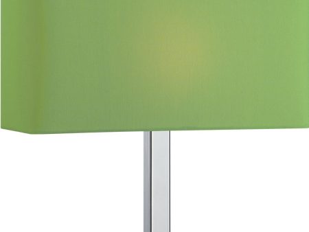 15 H Levon 1-Light G Table Lamp Chrome Green Fashion