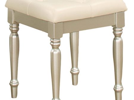 Celandine Vanity Stool in Pearl Silver 1928-14 Online