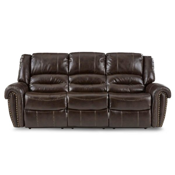 Center Hill Double Reclining Sofa in Dark Brown 9668BRW-3 Fashion