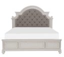 Baylesford King Upholstered Panel Bed in Antique White 1624KW-1EK* Discount