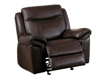 Aram Glider Reclining Chair in Brown 8206BRW-1 Fashion