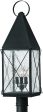 28 H York 3-Light Outdoor Post Lantern Black For Discount