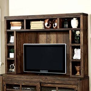 Hopkins Dark Walnut Hutch For Discount