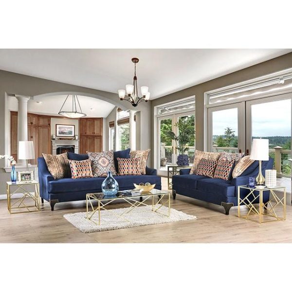 Sisseton Navy Sofa For Cheap