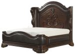 Royal Highlands Queen Upholstered Panel Bed in Rich Cherry 1603-1 Cheap