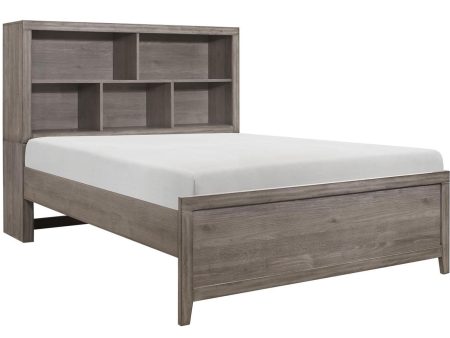 Woodrow Full Platform Bed in Gray 2042NBF-1* For Cheap