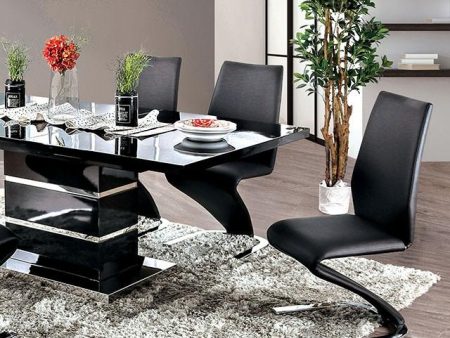 Midvale Black Chrome Dining Table Online