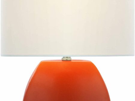 17 H Reiko 1-Light Fluorescent Table Lamp Orange Discount